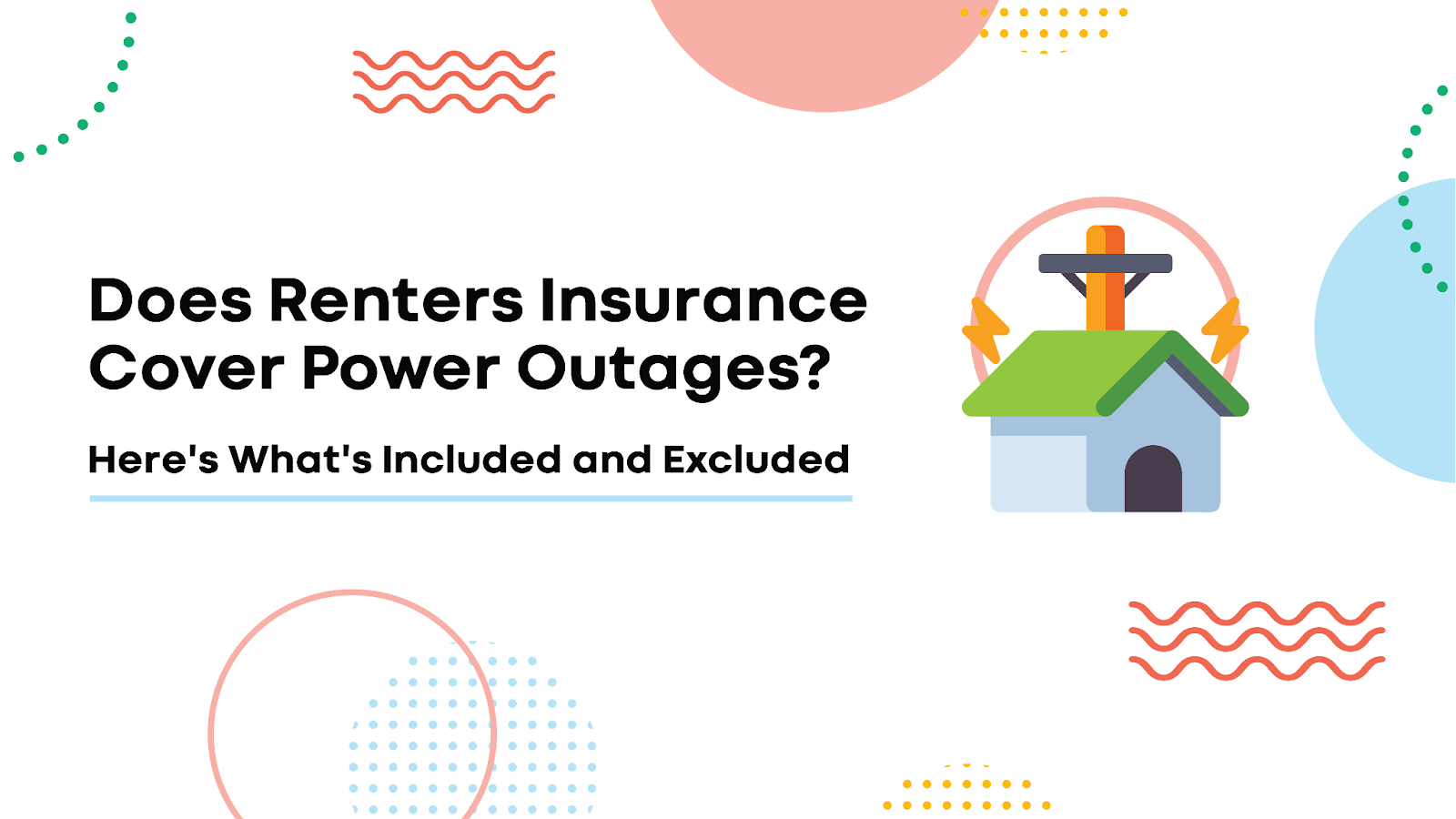 What are the covered losses in the event of a power outage?